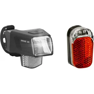 Büchel Ahead 35 + Z-Fire Micro LED Beleuchtungsset StVZO Schwarz Modell 2024