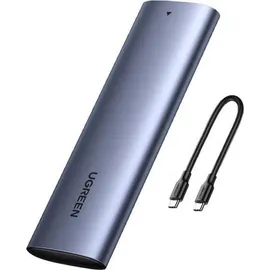 UGREEN 10902 Speicherlaufwerksgehäuse SSD-Gehäuse, M.2 M.2, USB Anschluss, Silber