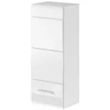 inn.furn Hängeschrank Weiß Hochglanz 30 cm Badschrank Leon