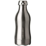 Dowabo Pure Steel Collection - Kohlensäuredichte Isolierflasche aus Edelstahl - 12H heiß und 24H kalt - 350 ml