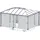 CANOPIA Pavillonseitenteil 401 x 2,14 m Grau