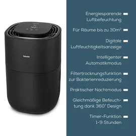 Beurer LB 200 Luftbefeuchter 0,2 l schwarz