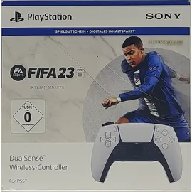 Sony PS5 DualSense Wireless-Controller weiß + FIFA 23