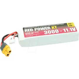 Red Power Modellbau-Akkupack (LiPo) 11.1V 3000 mAh Softcase XT60
