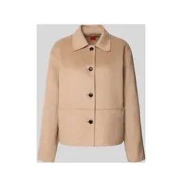 Hugo Relaxed Fit Jacke mit Woll-Anteil Modell 'ALUMAS-1', Sand, 40