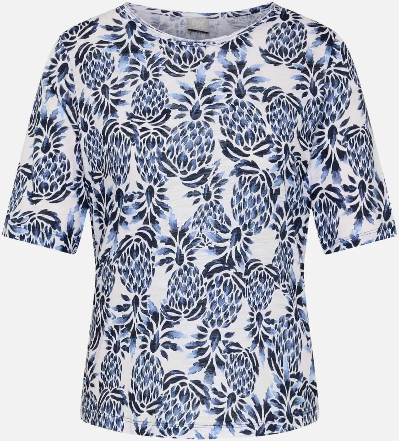 T-Shirt mit Ananas-Print Blau 50