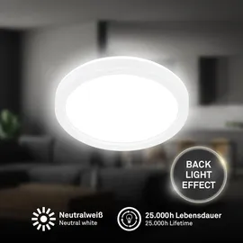 Briloner LED Deckenleuchte 1 rund weiß