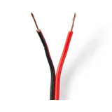 Nedis Lautsprecherkabel 2x 0.75 mm| CCA 100.0 m Rund PVC Red - Kabel -
