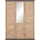 hom'in Drehtürenschrank Benton 154 x 209 x 60 cm Dunkelgrau/Eiche