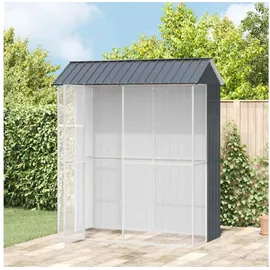 vidaXL Vogelkäfig Anthrazit 215 x 110 x 247 cm Stahl