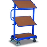 VARIOfit Beistellwagen mit 3 Holzböden neigbar