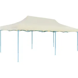 vidaXL Pop-up 3 x 6 m inkl. Seitenteile cremeweiß