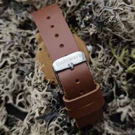 Holzwerk Germany Holzwerk GARBSEN kleine Damen Leder & Holz Uhr mit Epoxidharz in braun & schwarz