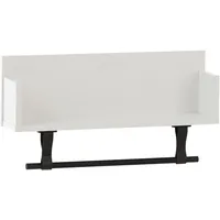 MÖBELPARTNER Wandregal Ella 59,8 x 13,5 x 31,5 cm Weiß