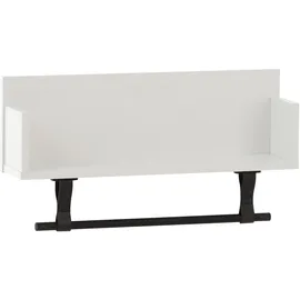 MÖBELPARTNER Wandregal Ella 59,8 x 13,5 x 31,5 cm Weiß
