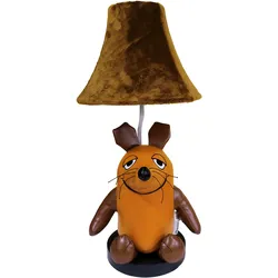 LED Tischleuchte "Die Maus", orange und braun, 1 flammig, Ø 26,00cm H: 52cm,, HAPPY LAMPS FOR SMILING EYES, Lampen, Hochwertig, Einzigartig, Zertifiziert, Nachhaltig
