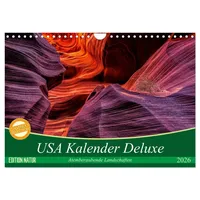 Calvendo USA Kalender Deluxe (Wandkalender 2026 DIN A4 quer),