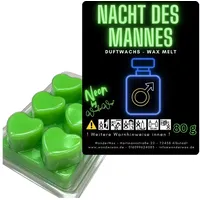 WonderWax Duftwachs WonderWax® Neon Duftwachs 6 Herzen (Nacht des Mannes), Duftrichtung: Nacht des Mannes