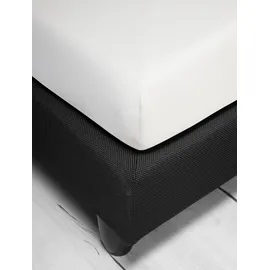 IRISETTE Spannbettlaken Tencel-Baumwolle-Elasthan 150 x 200 cm weiß