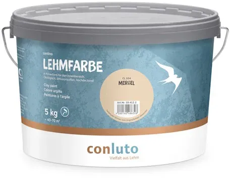 conluto Lehmfarbe Mergel - 5 kg Eimer