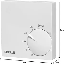 EBERLE RTR-S 6121-1 Raumthermostat 230V 5A 5 bis 30°C