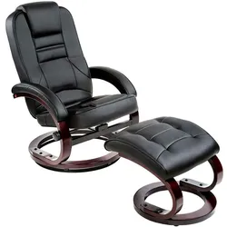 TECTAKE TV Fernsehsessel mit Hocker Modell 2