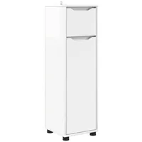 VidaXL Badezimmerschrank mit Regal Hochglanz Weiß 30,5 x 30