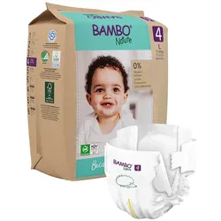 Bambo Nature Gr. 4 7-14 kg Papier Verpackung, 144 Stück