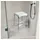 Eschenbach Duschhocker laguna höhenverstellbar Quadrat 150 kg mit Ablage weiß