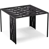 Blumfeldt Shade Cove Stoff-Pergola Gartenpavillon 3x3 m Seitenwände Pulverbeschichtet Wetterfest Schwarz