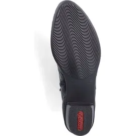 Rieker Damen Klassische Stiefeletten Y0783, Frauen Stiefeletten,übergangsschuhe,Stiefel,Bootee,Booties,halbstiefel,schwarz (00),38 EU / 5 UK