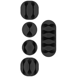 Wentronic goobay - Kabel-Management-Kit - Schwarz