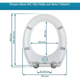 Benkstein Toilettensitz mit Absenkautomatik Weiß
