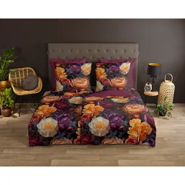 Muller Textil Amadeus Blumen Mehrfarbig 155 x 220 cm + 2 x 80 x 80 cm