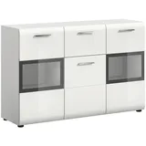 Livetastic Sideboard Ice 125 x 81 x 37 cm Weiß