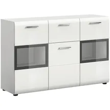 Livetastic Sideboard Ice 125 x 81 x 37 cm Weiß