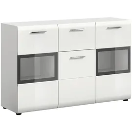 Livetastic Sideboard Ice 125 x 81 x 37 cm Weiß