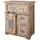 Massivmoebel24 Kommode Mango 70 x 45 x 85 cm Beige / Braun