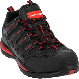 LAHTI PRO Leder/Oxford Schuhe Schwarz-Rot, Sb, "46", Ce, Lahti - Schwarz/Rot - 46