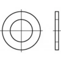 TOOLCRAFT Unterlegscheibe 2,2 mm 4,5 mm Stahl 500 Stück
