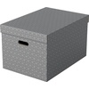 Aufbewahrungsbox Groß 51 x 35,5 x 30,5 cm 3-tlg. grau