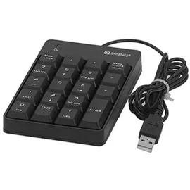Sandberg USB Wired Numeric Keypad - Schwarz