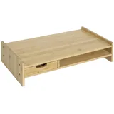 Homcom Monitorständer 49 x 25,5 x 11,5 cm 1-tlg. natur