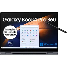 Samsung Galaxy Book4 Pro 360 16" Core Ultra 7 16 GB RAM 512 GB SSD moonstone gray