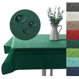 heimtexland Gartentischdecke Outdoor Tischdecke Garten Balkon Camping Tischdeko (Stück 1-tlg, 1), wetterfest I robust I UV-beständig I rutschfest I waschbar grün rechteckig | 110 cm x 140 cm