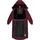 Ragwear Damen, Wintermantel Warmer Steppmantel extralang mit Kapuze Niran Wine Red Gr. XS - XS