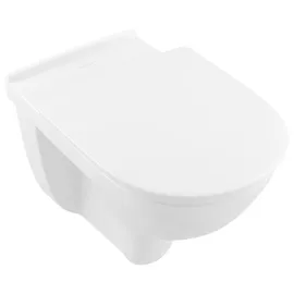 Villeroy & Boch Vicare Wand-WC mit WC-Sitz Weiß spülrandlos