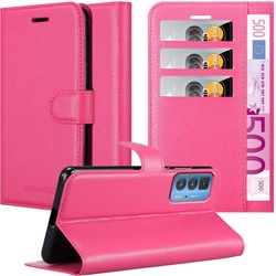 Cadorabo Book Stand Hülle für Motorola EDGE 20 PRO / EDGE S PRO (Motorola Edge 20 Pro, Motorola Edge S Pro), Smartphone Hülle, Pink