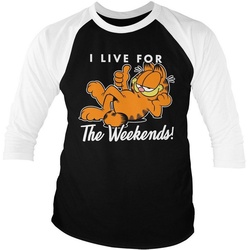 Garfield Longsleeve weiß S