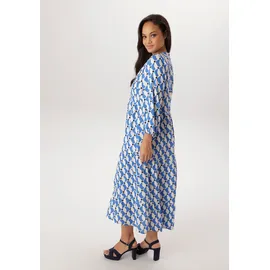 aniston plus Maxikleid Blau/Schwarz/Weiß 52